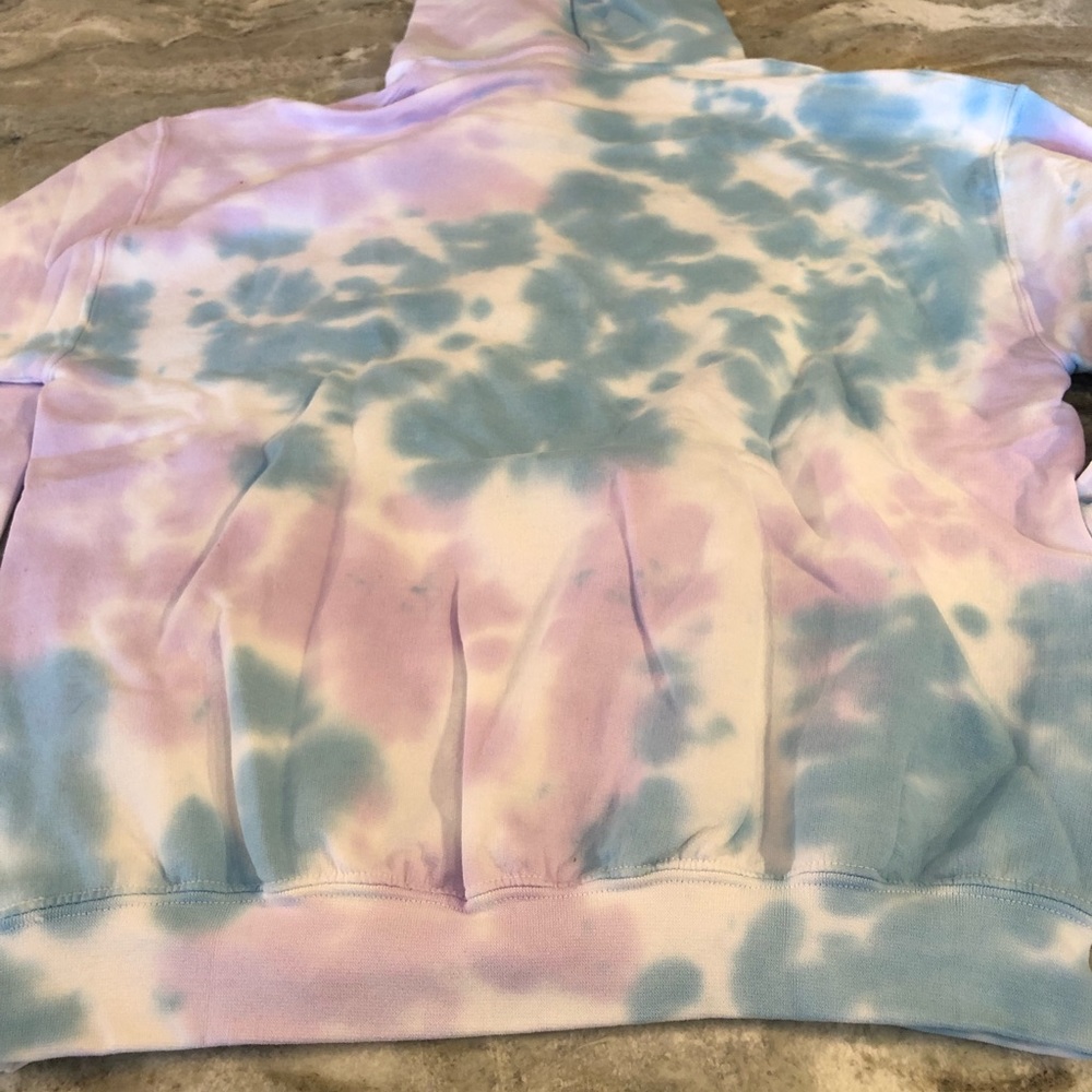 Tilly's Tie-Dye Hoodie - Purple, Blue, White Size M - Picture 4 of 4